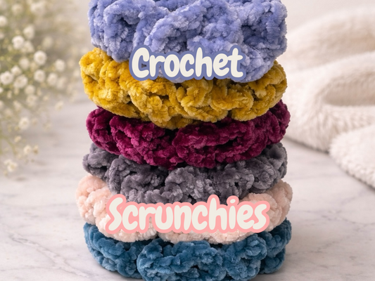 Crochet Velvet Scrunchies - Made to Order